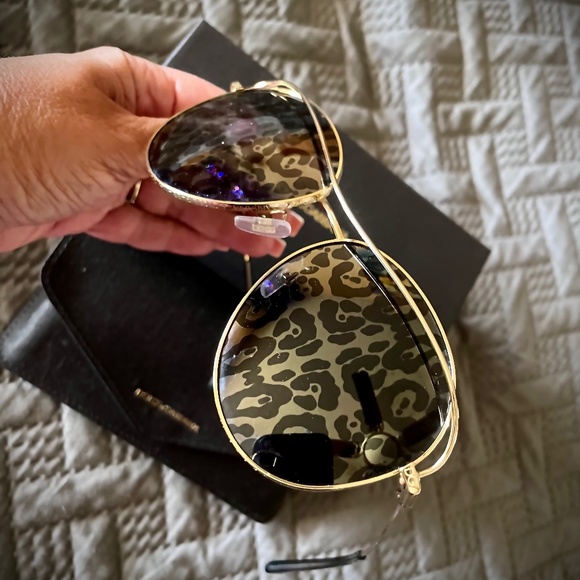 Dolce&gabbana sunglasses leopard print aviators - Picture 1 of 4